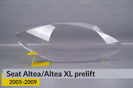 Стекло фары Seat Altea/Altea XL (2005-2009) дорест правое