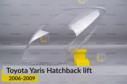 Стекло фары Toyota Yaris Hatchback (2006-2009) рест левое