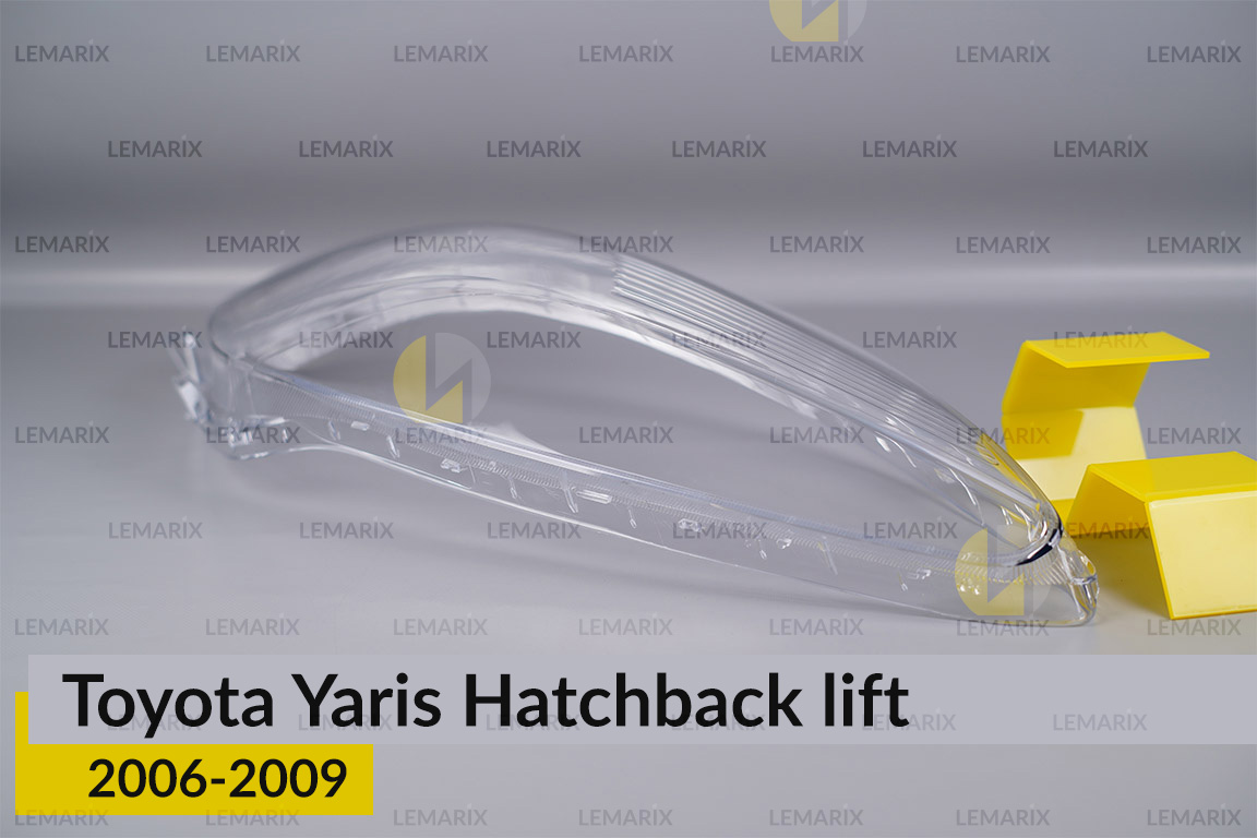 Стекло фары Toyota Yaris Hatchback (2006-2009) рест левое