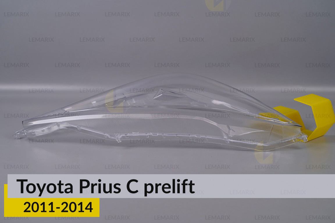 Скло фари Toyota Prius C (2011-2014) дорест праве