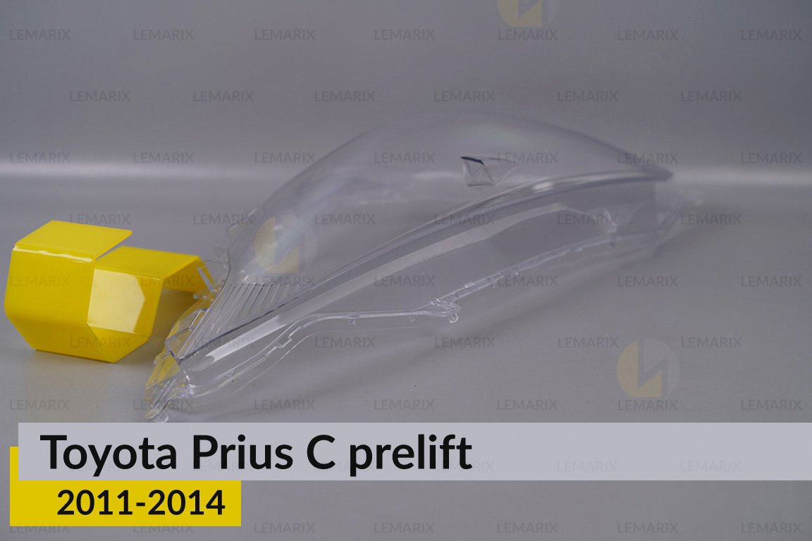 Скло фари Toyota Prius C (2011-2014) дорест праве