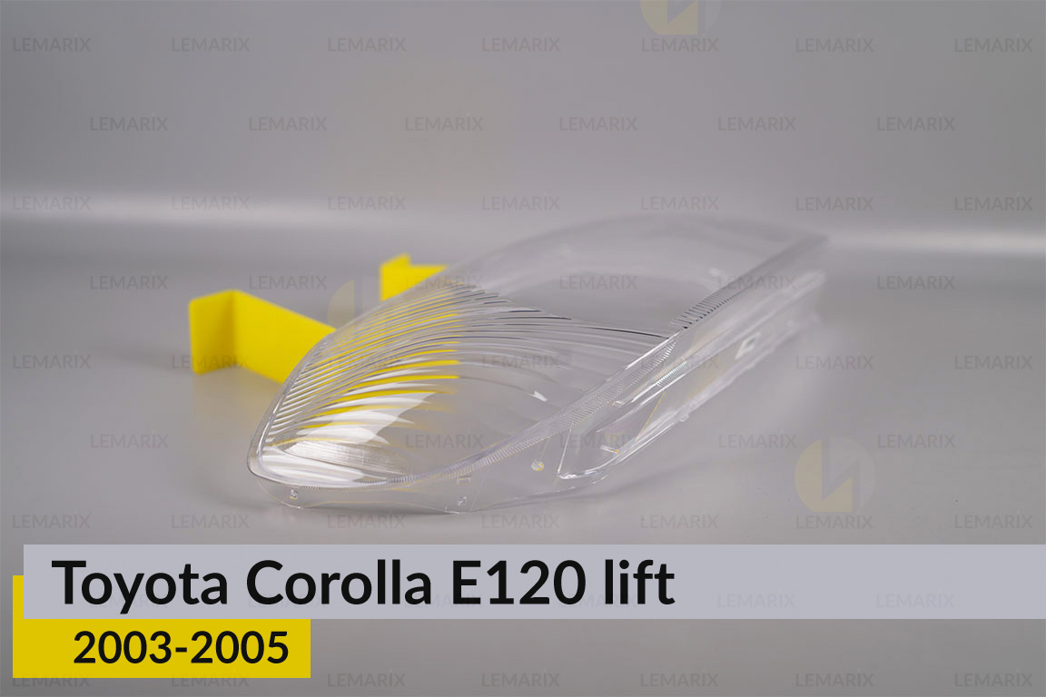 Скло фари Toyota Corolla E120 (2003-2005) 1 рест праве