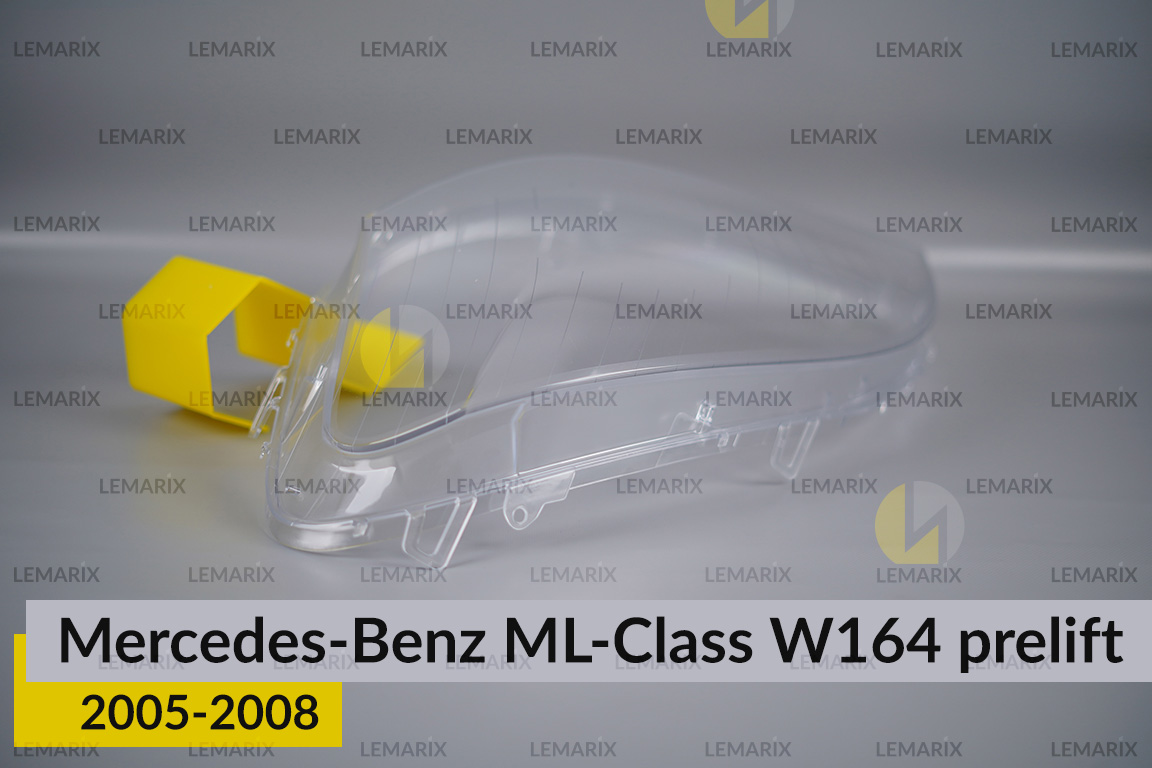 Скло фари Mercedes-Benz ML-Class W164 (2005-2008) дорест ліве