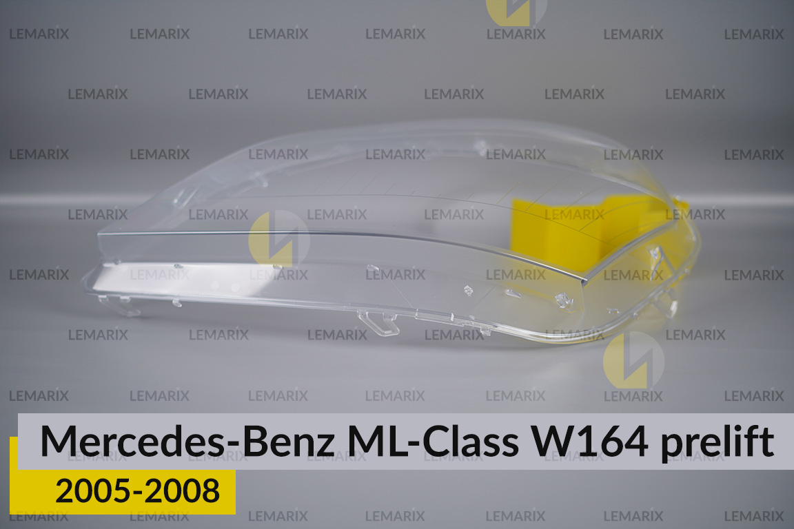 Скло фари Mercedes-Benz ML-Class W164 (2005-2008) дорест ліве