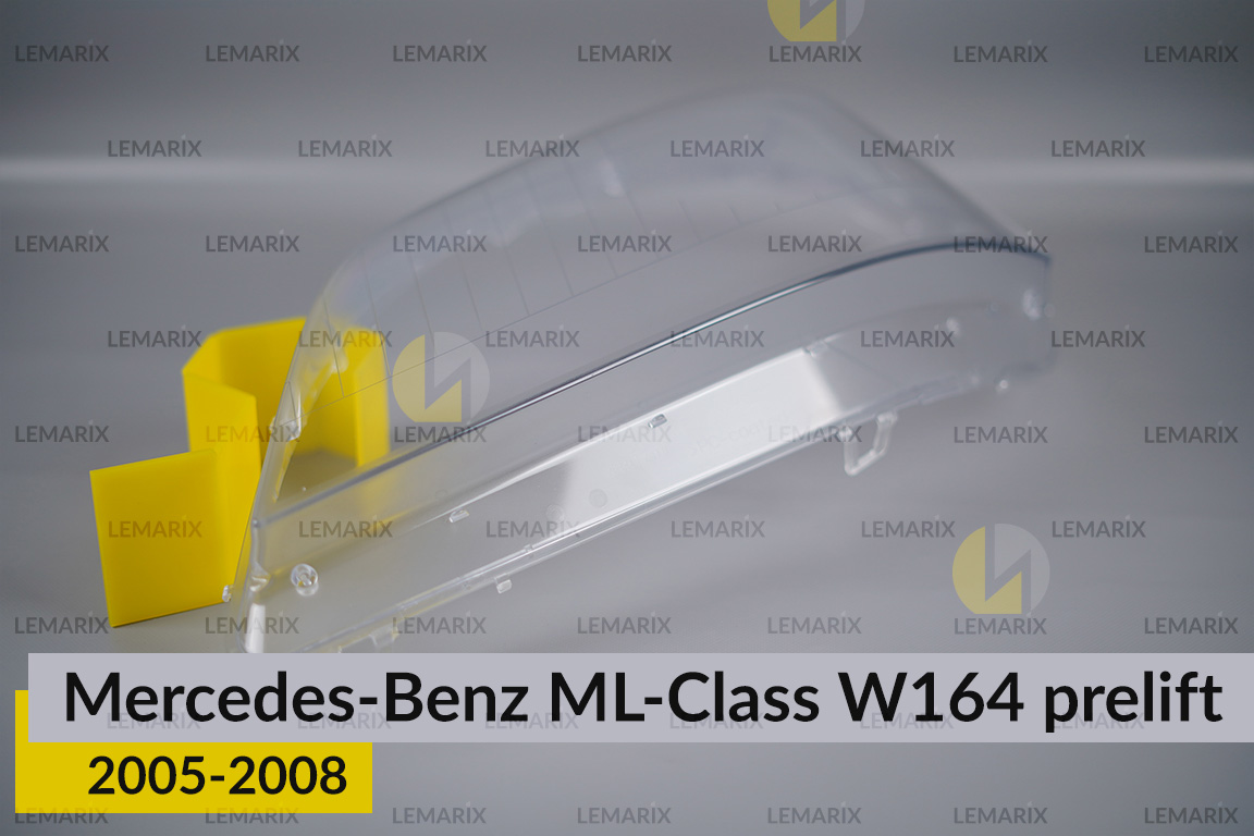 Скло фари Mercedes-Benz ML-Class W164 (2005-2008) дорест ліве