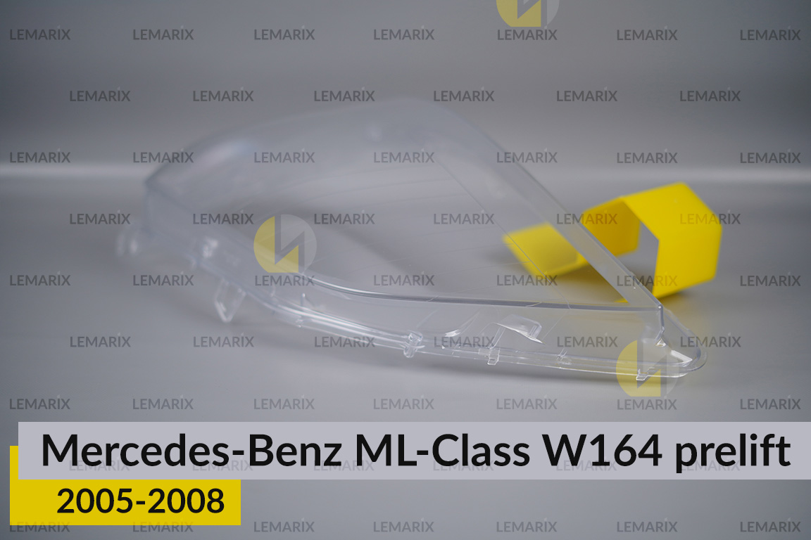 Скло фари Mercedes-Benz ML-Class W164 (2005-2008) дорест ліве