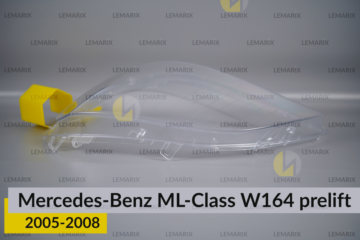 Скло фари Mercedes-Benz ML-Class W164 (2005-2008) дорест ліве