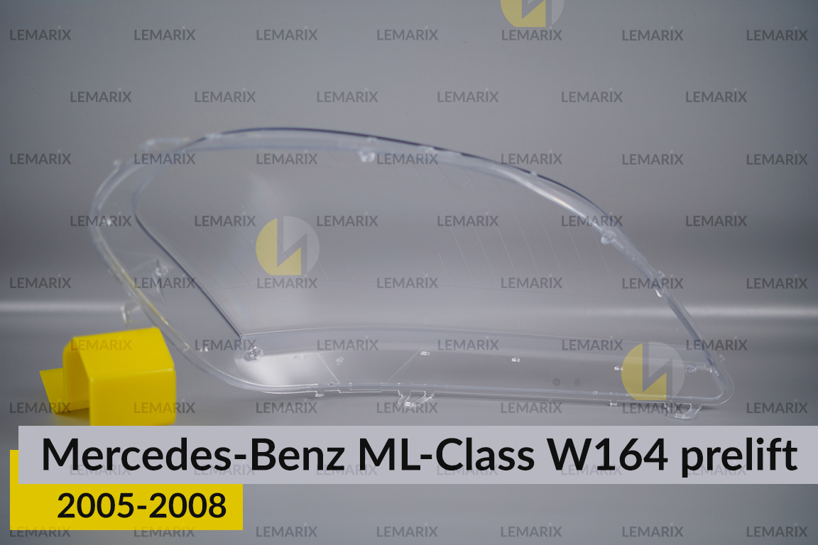Скло фари Mercedes-Benz ML-Class W164 (2005-2008) дорест ліве