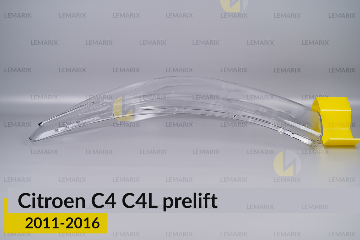 Стекло фары Citroen C4 C4L (2011-2016) дорест левое