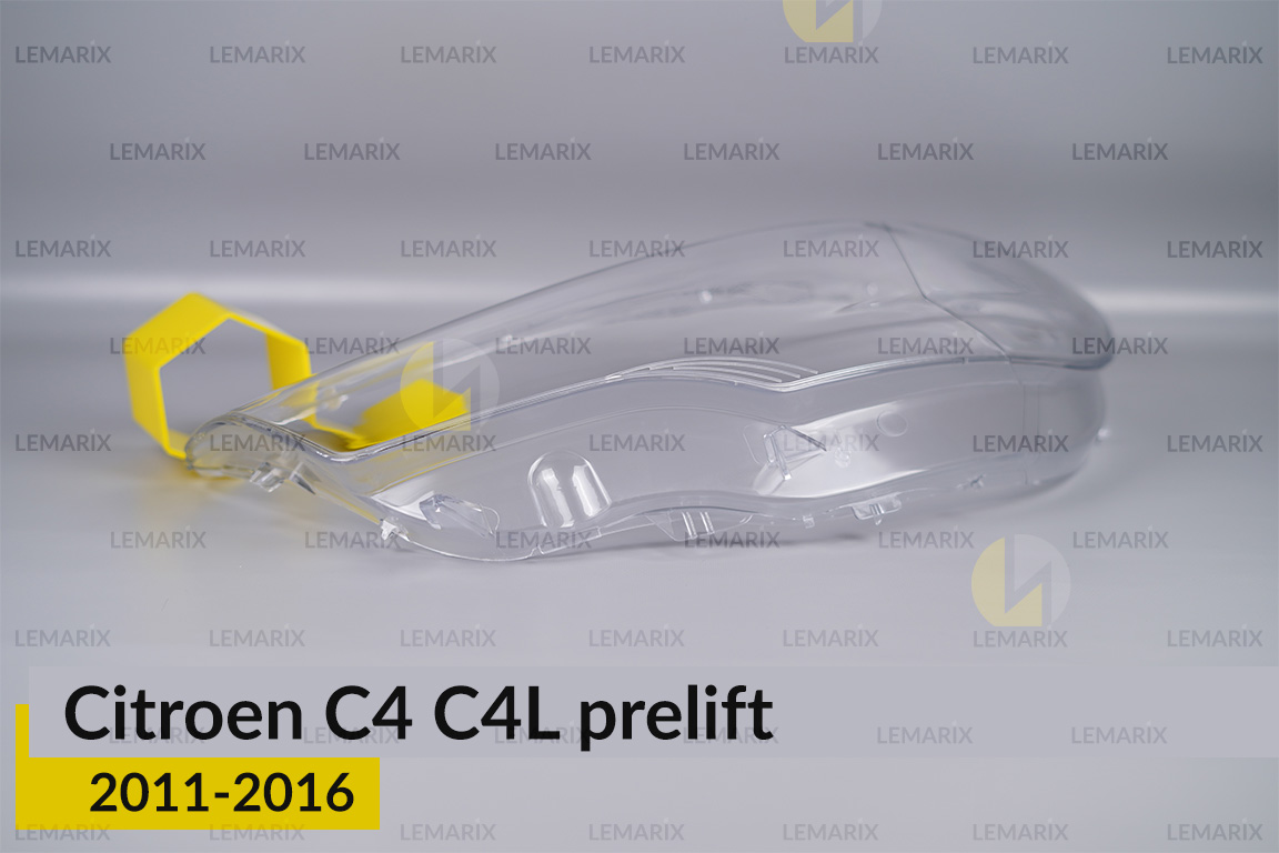 Стекло фары Citroen C4 C4L (2011-2016) дорест левое