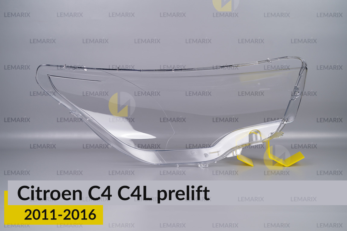 Стекло фары Citroen C4 C4L (2011-2016) дорест левое