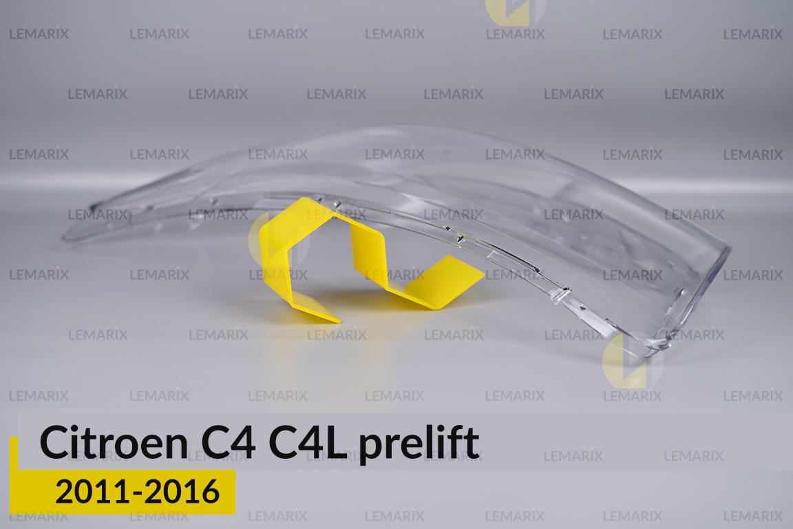 Стекло фары Citroen C4 C4L (2011-2016) дорест левое