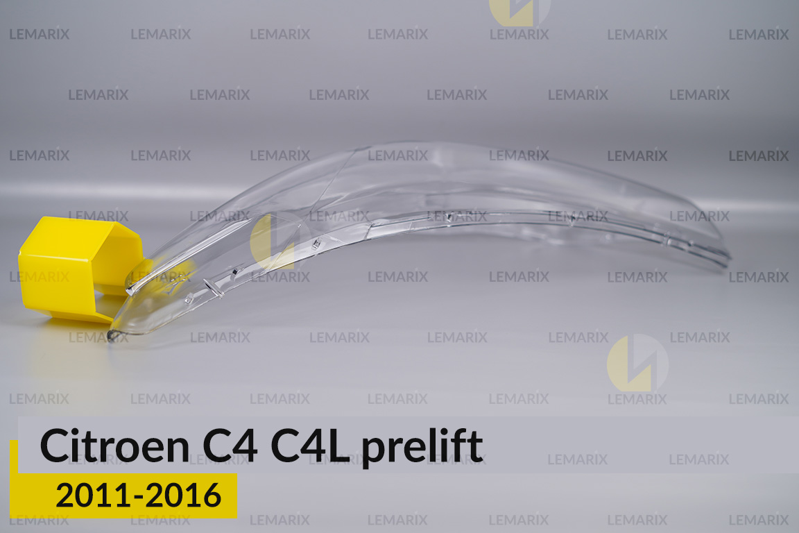 Стекло фары Citroen C4 C4L (2011-2016) дорест левое