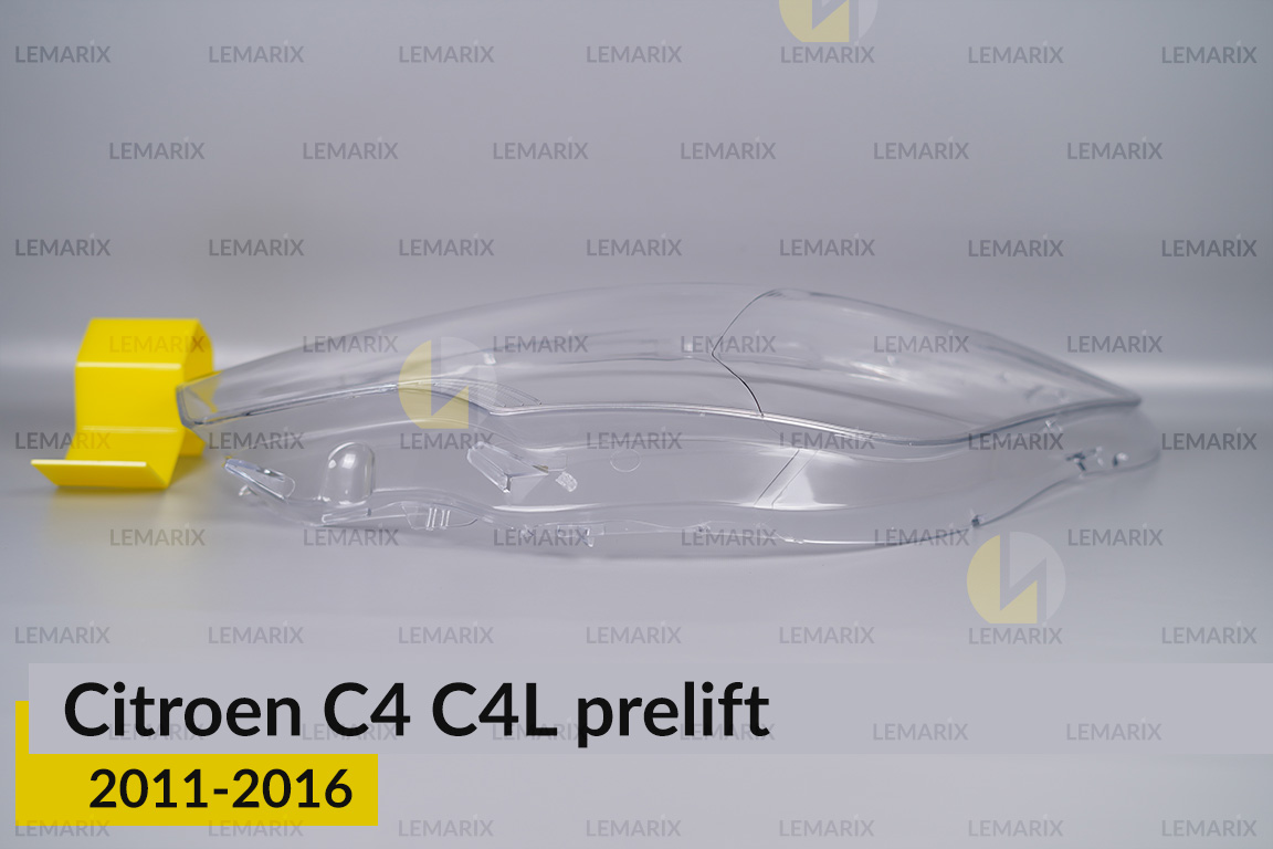 Стекло фары Citroen C4 C4L (2011-2016) дорест левое