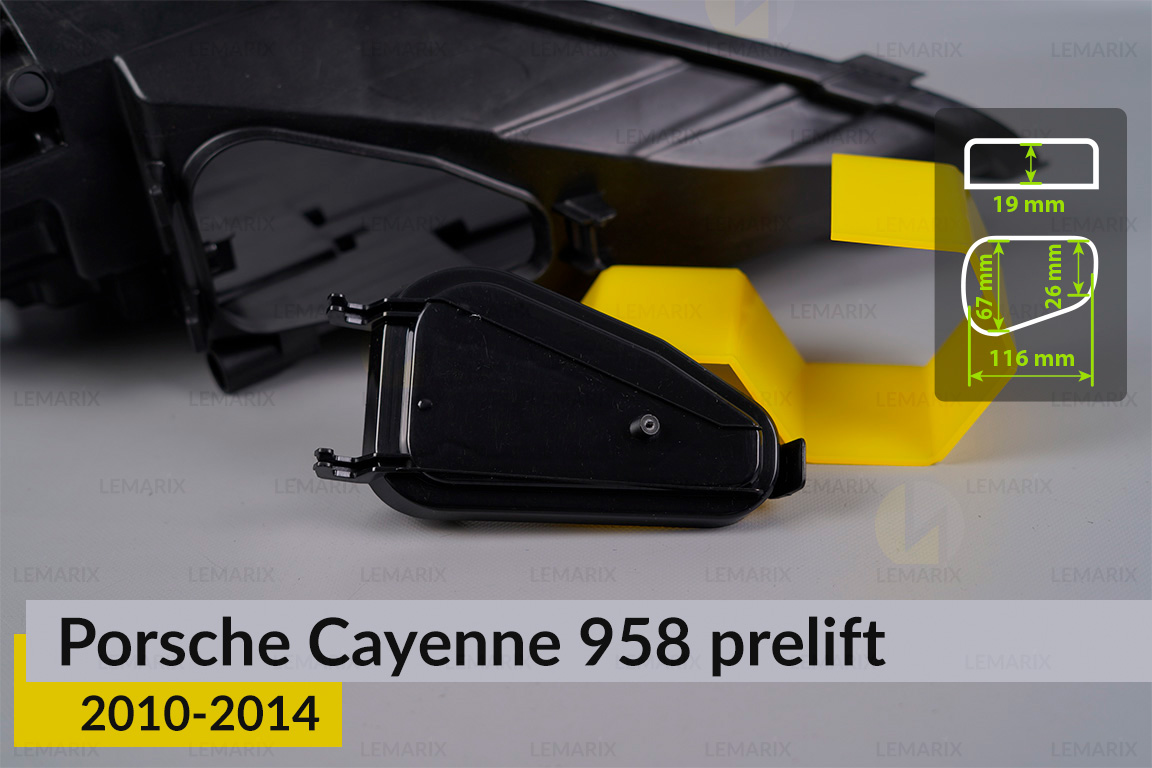 Крышка колпак заглушка фары Porsche Cayenne 958 (2010-2014) дорест боковая левая