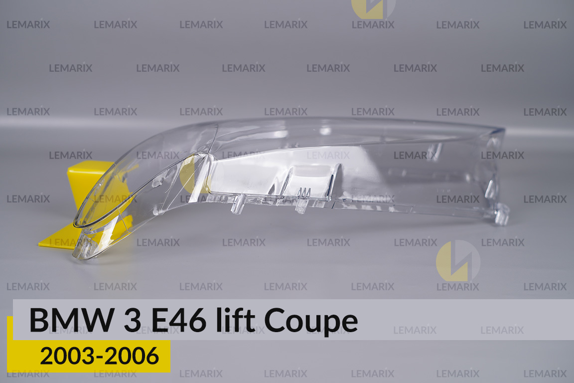 Стекло фары BMW 3 E46 Coupe (2003-2006) рест левое