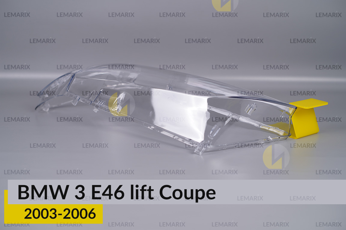 Стекло фары BMW 3 E46 Coupe (2003-2006) рест левое