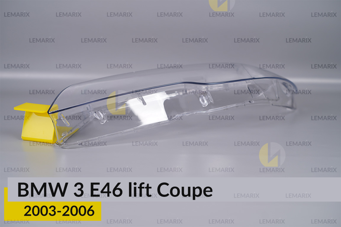 Стекло фары BMW 3 E46 Coupe (2003-2006) рест левое