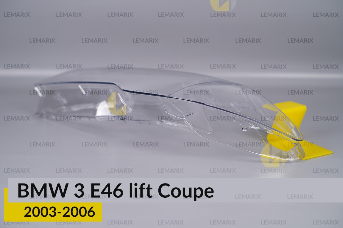 Стекло фары BMW 3 E46 Coupe (2003-2006) рест левое