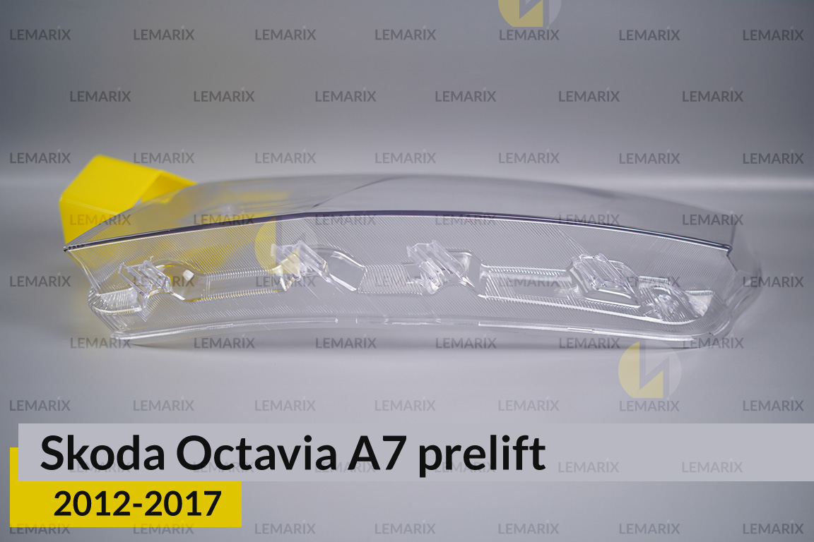 Скло фари Skoda Octavia A7 (2012-2017) дорест ліве