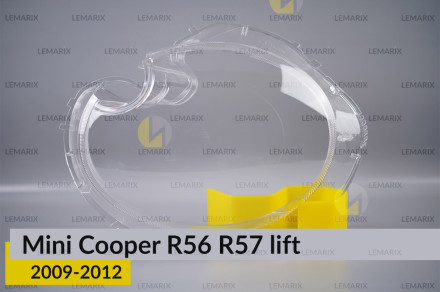 Скло фари Mini Cooper Hatch Cabrio R56 R57 (2009-2012) рест ліве