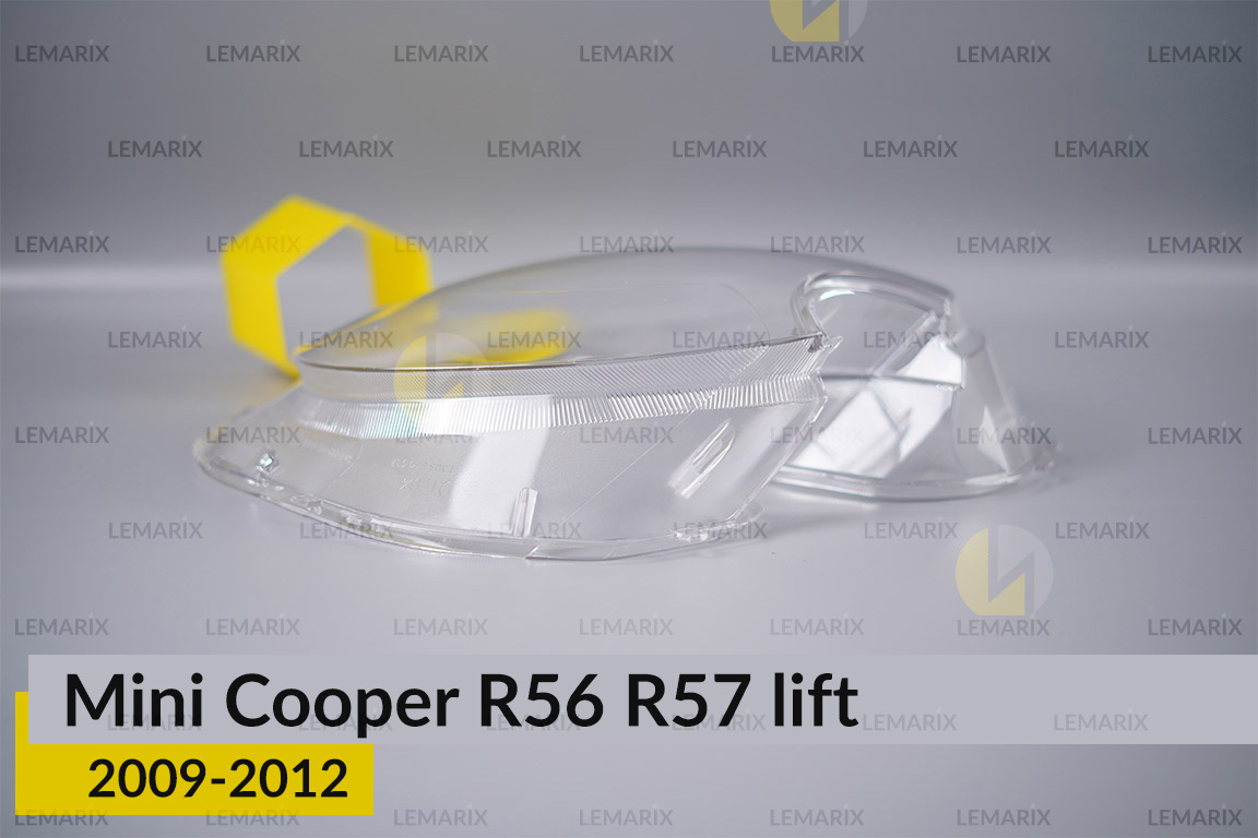 Стекло фары Mini Cooper Hatch Cabrio R56 R57 (2009-2012) рест левое