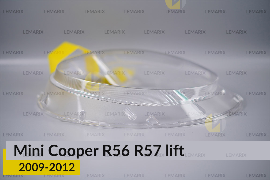 Стекло фары Mini Cooper Hatch Cabrio R56 R57 (2009-2012) рест левое