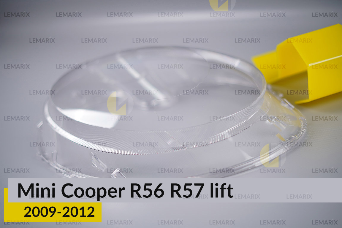 Стекло фары Mini Cooper Hatch Cabrio R56 R57 (2009-2012) рест левое