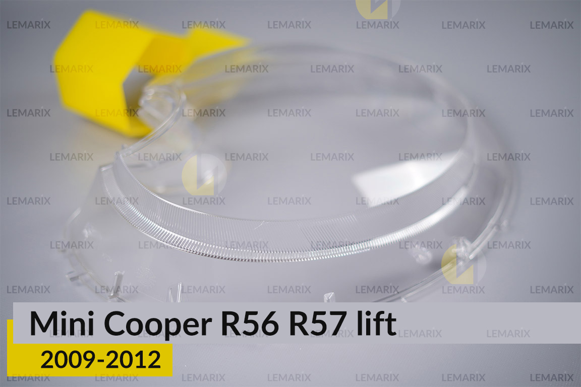 Стекло фары Mini Cooper Hatch Cabrio R56 R57 (2009-2012) рест левое