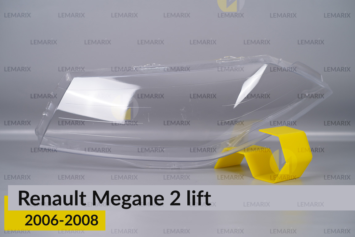 Стекло фары Renault Megane 2 (2006-2008) рест левое