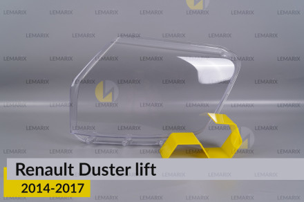 Скло фари Renault Duster (2014-2017) рест ліве