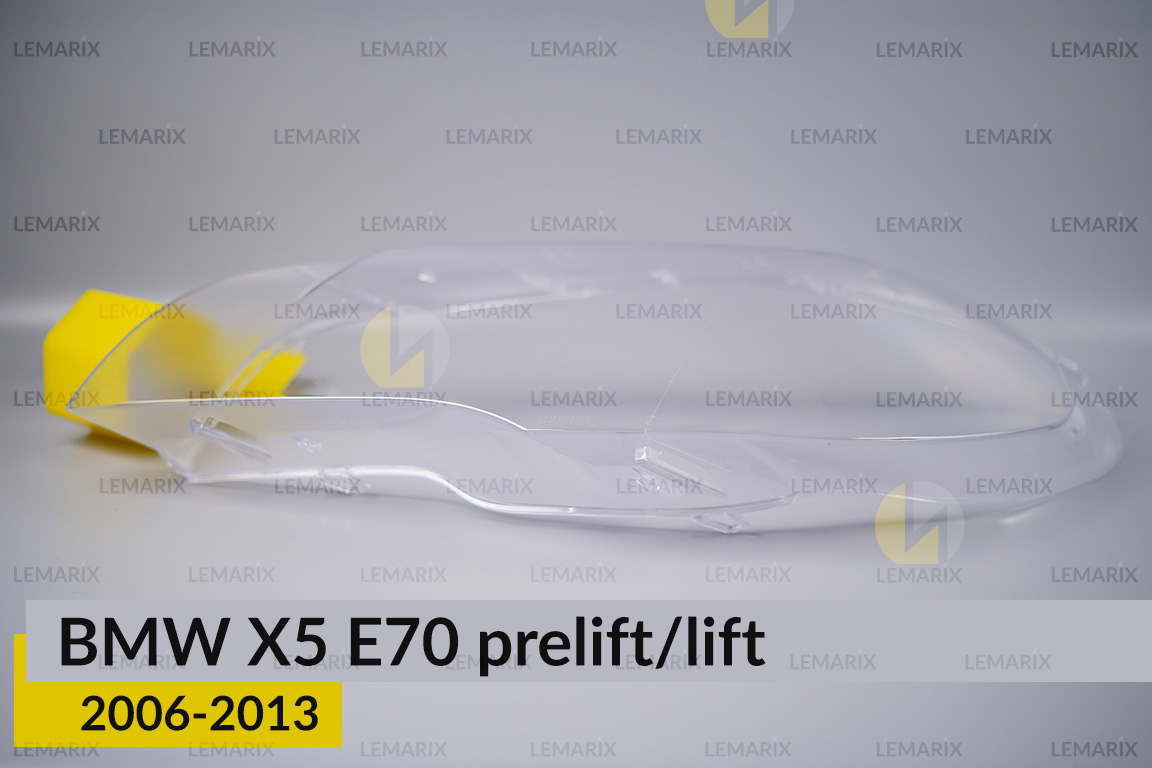 Стекло фары BMW X5 E70 (2006-2013) дорест/рест левое