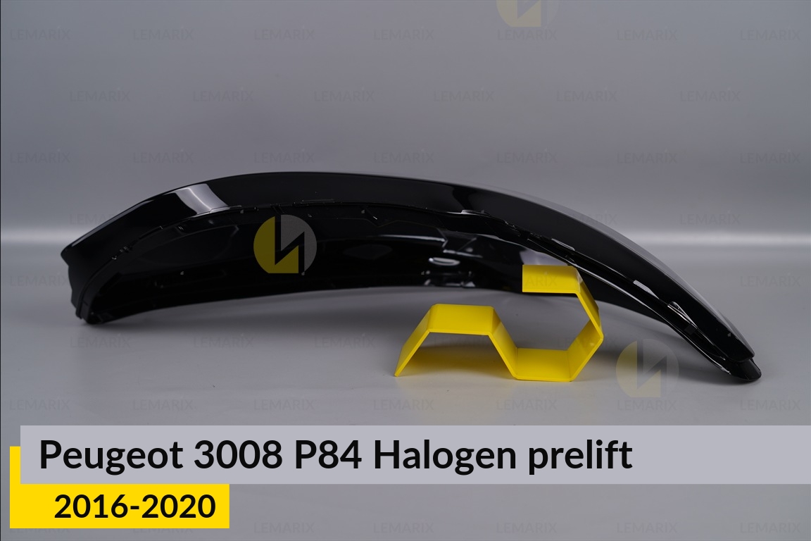 Стекло фары Peugeot 3008 P84 Halogen (2016-2020) дорест правое