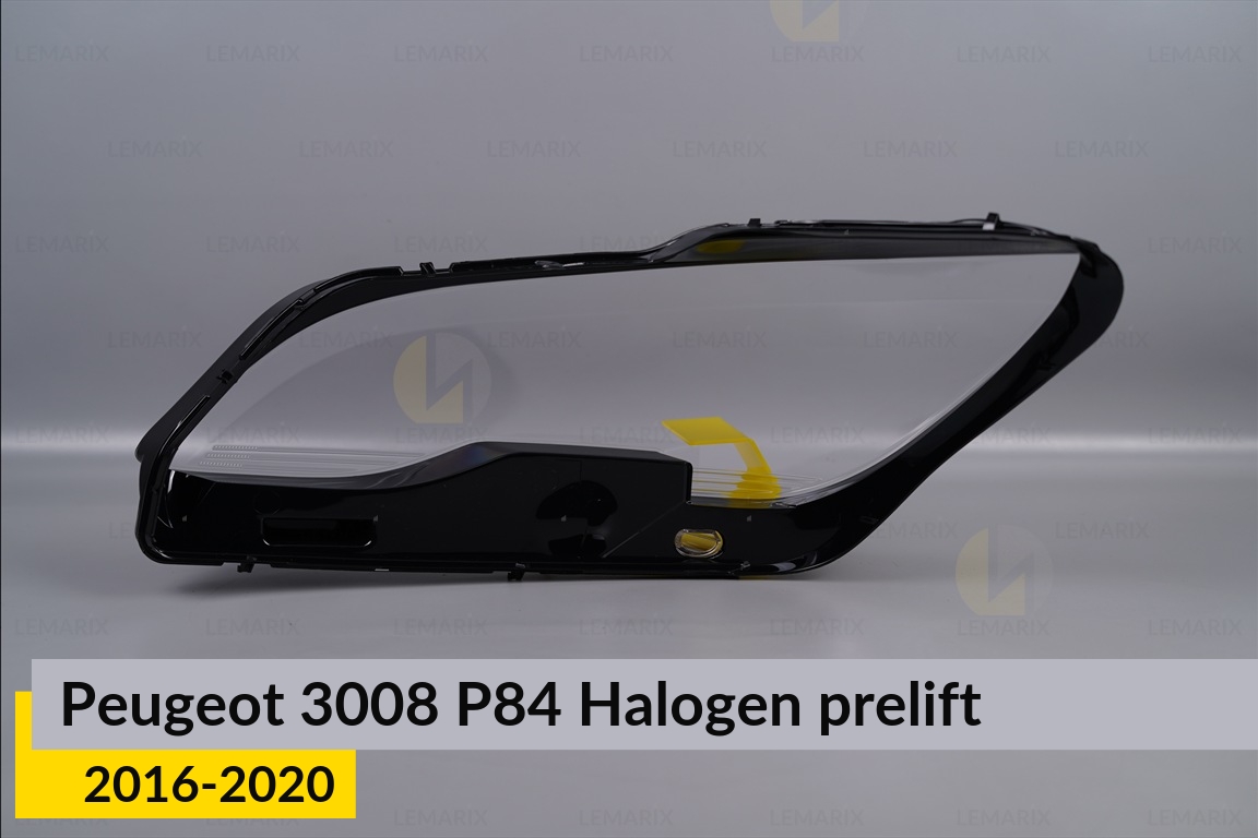 Стекло фары Peugeot 3008 P84 Halogen (2016-2020) дорест правое