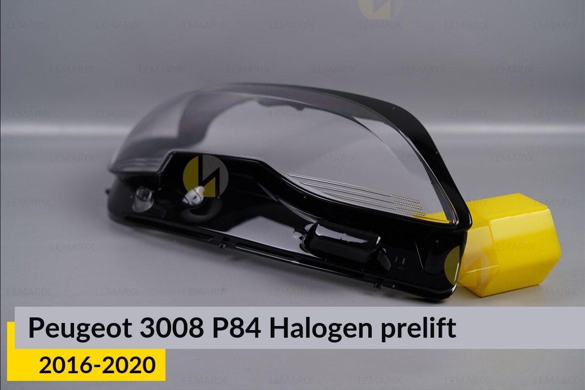 Стекло фары Peugeot 3008 P84 Halogen (2016-2020) дорест правое