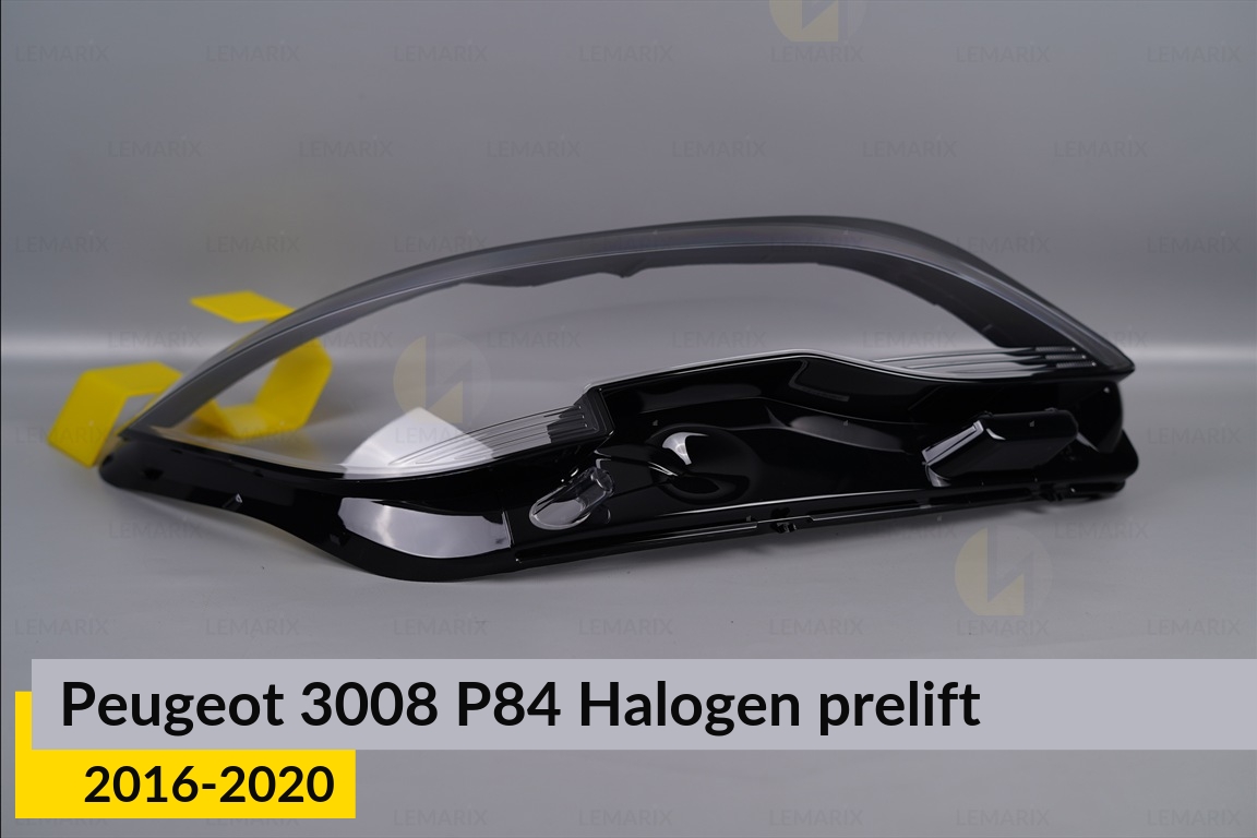Стекло фары Peugeot 3008 P84 Halogen (2016-2020) дорест правое