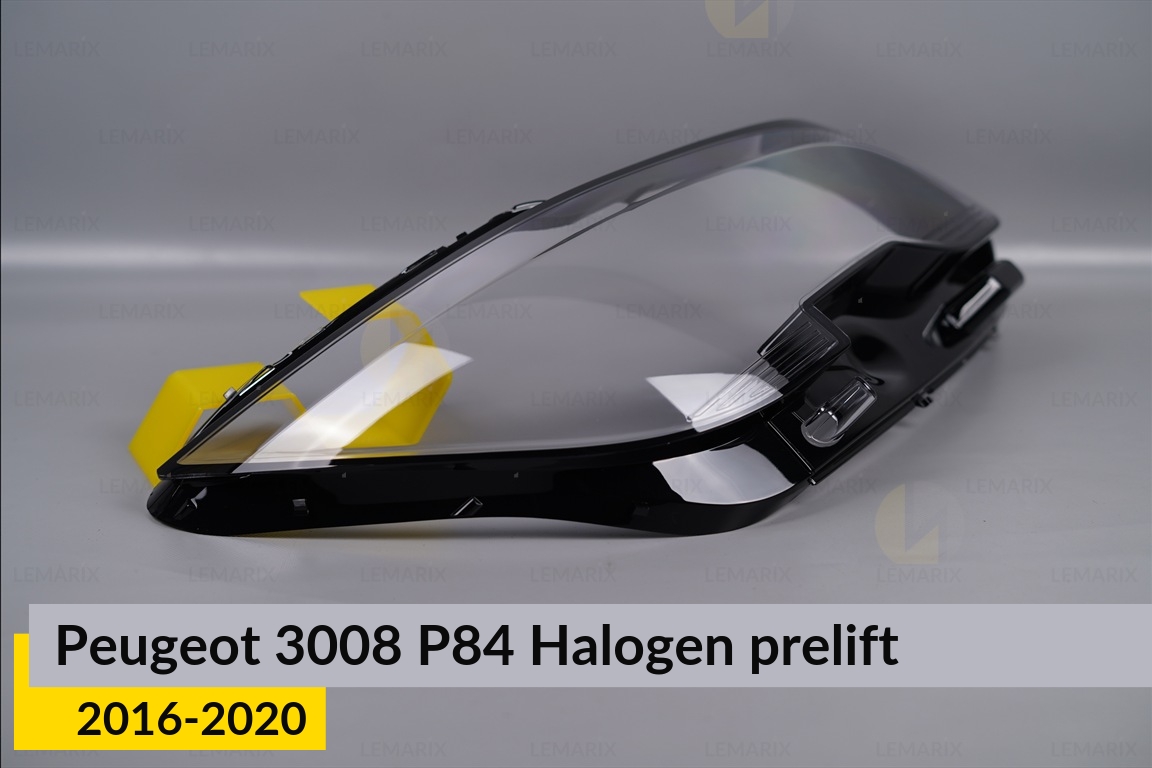Стекло фары Peugeot 3008 P84 Halogen (2016-2020) дорест правое
