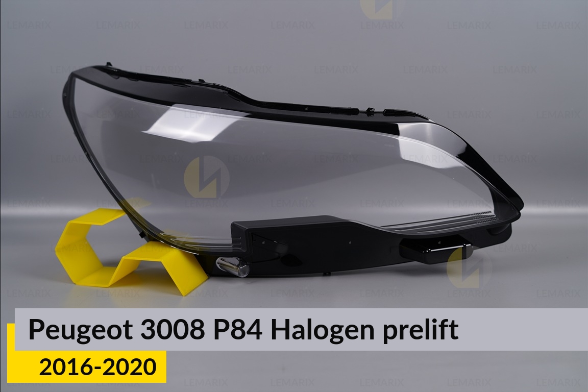 Стекло фары Peugeot 3008 P84 Halogen (2016-2020) дорест правое