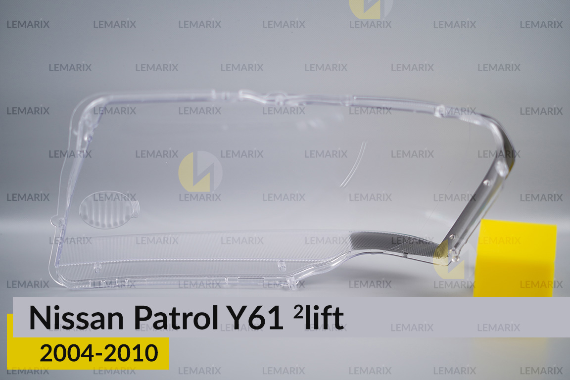 Стекло фары Nissan Patrol Y61 (2004-2010) 2 рест правое