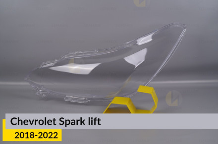 Стекло фары Chevrolet Spark (2018-2022) рест левое