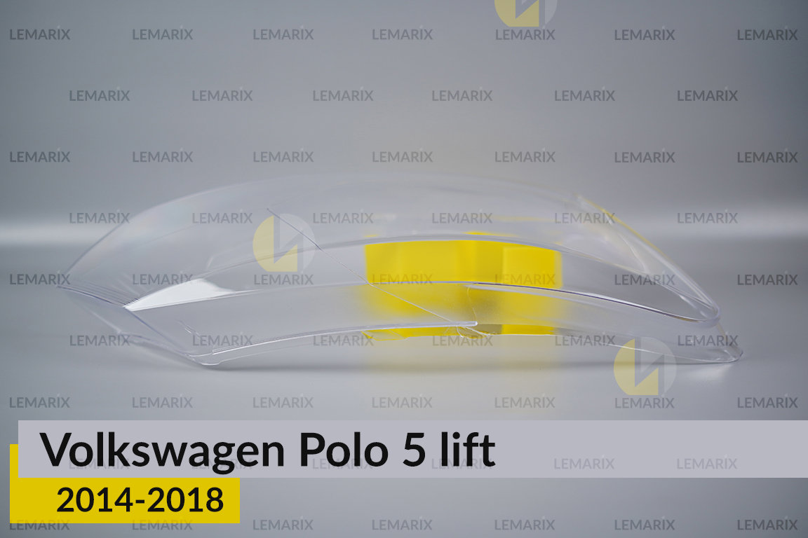 Скло фари VW Volkswagen Polo 5 (2014-2018) рест праве