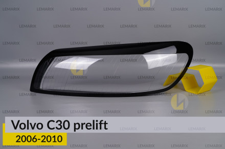 Скло фари Volvo C30 (2006-2010) дорест ліве