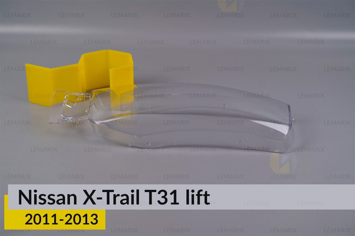 Стекло фары Nissan X-Trail T31 верхнее (2011-2013) рест левое