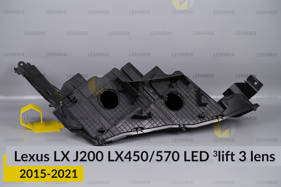 Корпус фари Lexus LX J200 LX450/570 LED 3 лінзи (2015-2021) 3 рест лівий