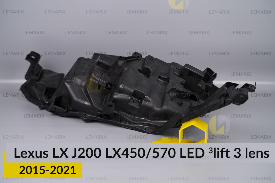 Корпус фари Lexus LX J200 LX450/570 LED 3 лінзи (2015-2021) 3 рест лівий