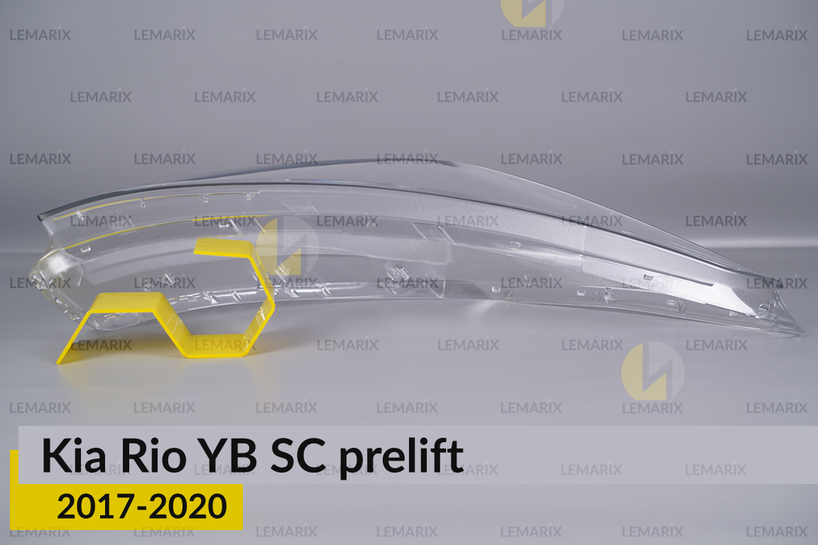 Стекло фары Kia Rio YB SC (2017-2020) дорест правое