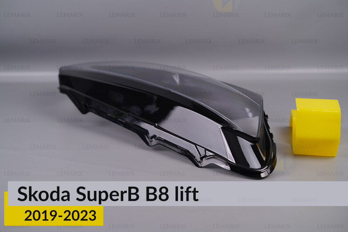 Скло фари Skoda SuperB B8 (2019-2023) рест праве