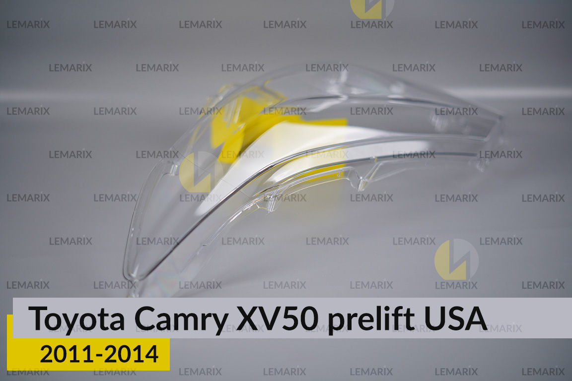 Скло фари Toyota Camry XV50 USA (2011-2014) дорест ліве