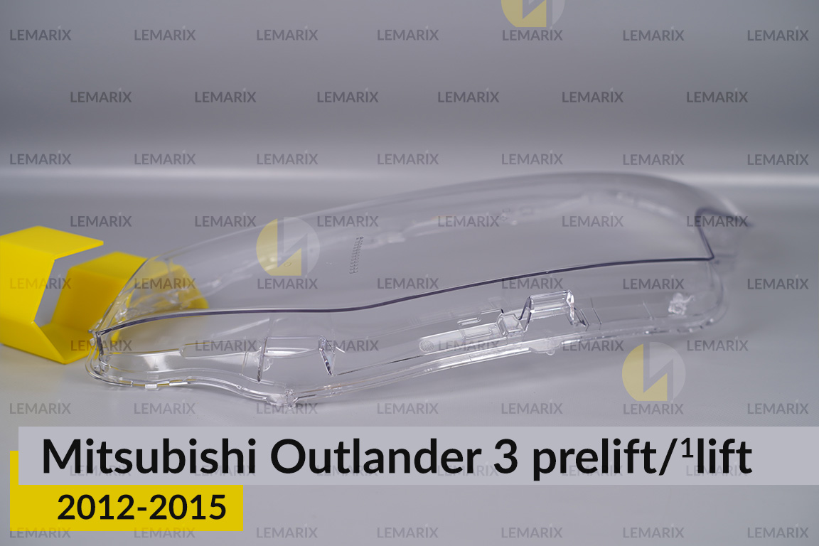 Скло фари Mitsubishi Outlander 3 (2012-2015) дорест/1 рест ліве