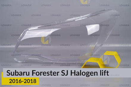 Скло фари Subaru Forester SJ Halogen (2016-2018) рест ліве